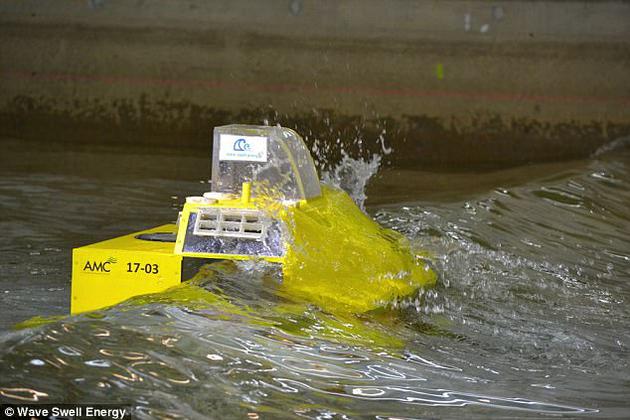 使用波浪能對于減少溫室氣體排放具有重要作用，圖中是澳大利亞Wave