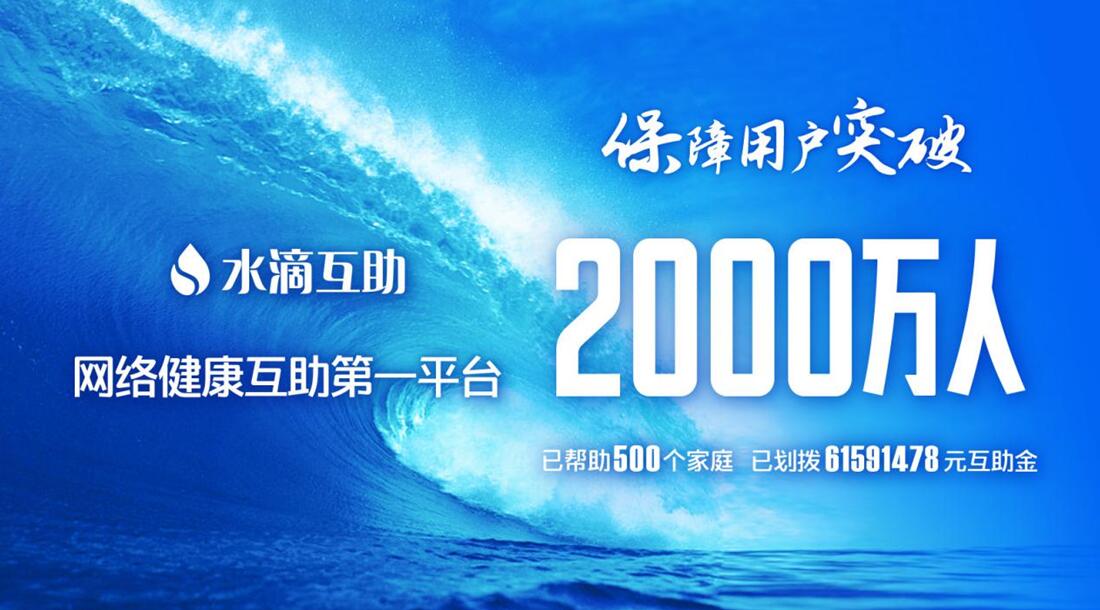 水滴互助2000万