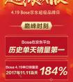 BOSE京东超级品牌日破纪录，历史单天销量第一！