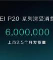 2.5个月发货量达600万 华为P20系列获海内外消费者一致喜爱